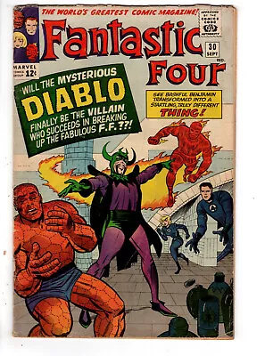 Fantastic Four #30 (1964) - Grade 4.5 - 1st Appearance Of Diablo - Jack Kirby! • $80