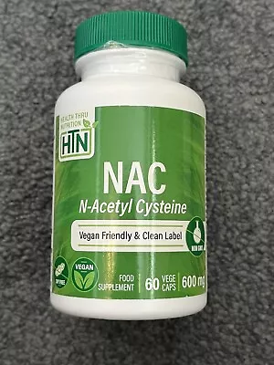 Health Thru Nutrition NAC (N-Acetyl Cysteine) 600mg 48 Veggie Capsules • £2.50