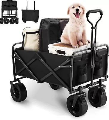 Folding Beach Trolley Wagon Cart Garden Outdoor Picnic Camping Shopping Trolley • $99.99