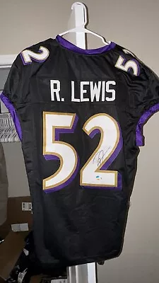 Ray Lewis Autographed Signed Jersey Baltimore Ravens Beckett COA • $33