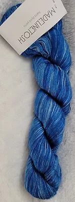 New 1 Hank MadelineTosh Pure Silk Lace In Cobalt Blue 1000yds • $45