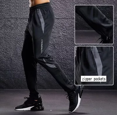 Men Casual Joggers Pants Exercise Workout Slim Sport Trousers Gym Pants • $19.80