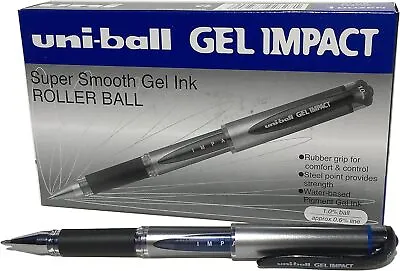 Uni-ball UM153S Impact Gel Rollerball 1.0mm Tip 0.6mm Line Blue Ref UM153BLU [P • £24.85