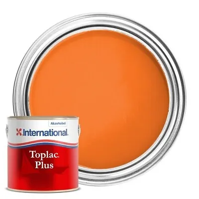 New International Toplac Plus Marine Yacht Enamel Paint. 750ml Rescue Orange • £39.99