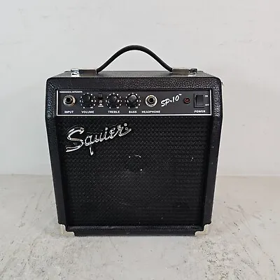 Fender Squier SP.10 Small 10w Practice Guitar Amplifier Tested And Working • £34.99