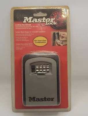 Master Lock Locking Combination 5-Key Steel Box Black/Silver (MLK5401D) • $29.99