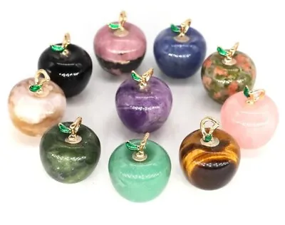 Natural Stone Healing Chakra With Chain Neckless Gift Card Large Apples 20x18mm • £3.99