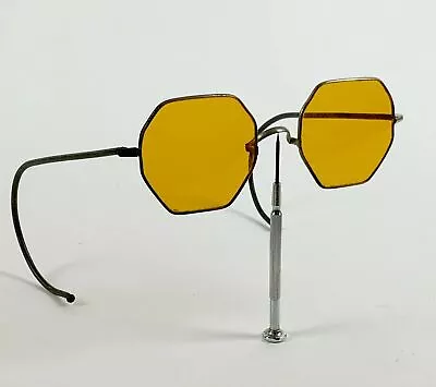 $175 • Buy Vintage Willson Amber Sunglasses 1940's