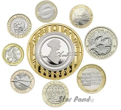 £6.20 • Buy £2 Coin Two Pound Circulated & Brilliant Uncirculated BU Sealed Card Royal Mint