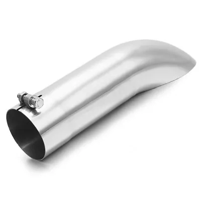Stainless Steel Turn Down Exhaust Tip 3  Inlet/Outlet Angle Cut Tailpipe • $33.25
