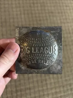 (Antique) Big League Baseball (Metal) Chocolate Candy Mold (Very Rare) • $40