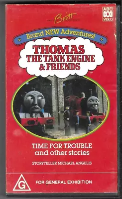 THOMAS THE TANK ENGINE  : Time For Trouble  (Children's Vhs Video)  Near New  • $21.65