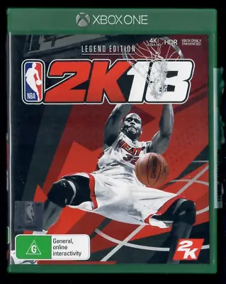 NBA 2K18 Legend Edition Xbox One Game • $7.99