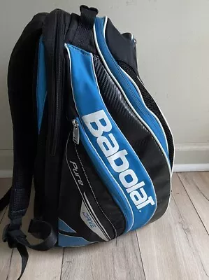 BABOLAT Drive Pure Tennis Racquet Backpack Bag Blue Black White • $35