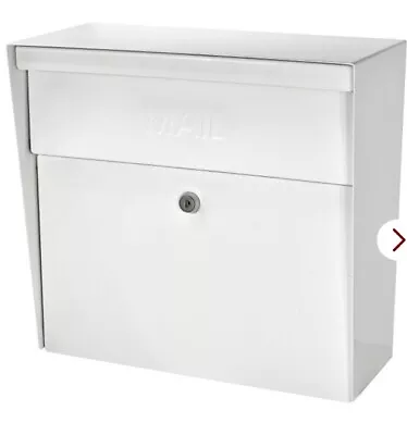 Mail Boss 7169 Metro Locking Security Wall Mount Mailbox Alpine White • $19.20