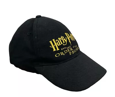 Scholastic Harry Potter One Size Adjustable Ball Cap/Hat Black 6/21/03 • $14.72