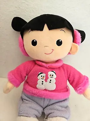 Disney Store Monsters Inc Snowman Boo Doll Snowman Plush Soft Toy Pink Purple • $14.74