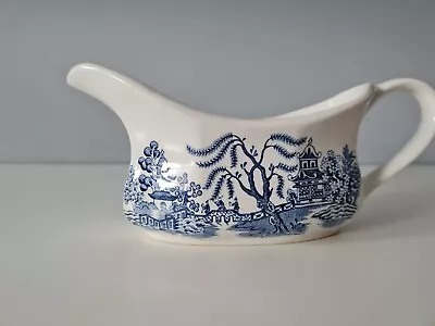 Royal Staffordshire Willow Ironstone Gravy Boat Sauce Jug Dish J&G Meakin • £10