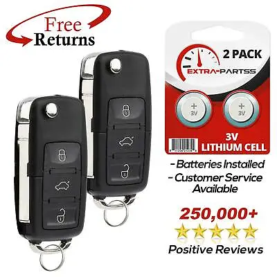 $22.45 • Buy 2 Remote Key Fob For 1998 1999 2000 2001 VW Beetle Golf Jetta Passat
