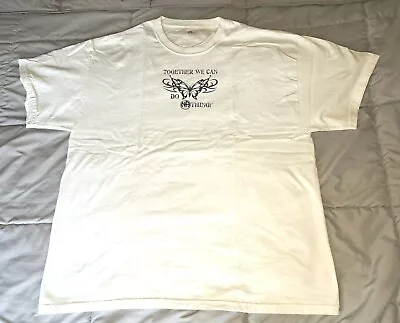 Narcotics Anonymous Butterfly  Together We Can Do NAthing  White T-shirt In XL • $12