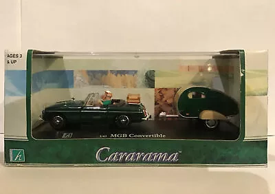 £18.95 • Buy Hongwell Toys Ltd Cararama Mgb Convertible & Teardrop Camping Trailer Scale 1:43