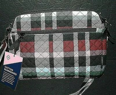 Vera Bradley RIBBONS Plaid   Triple Compartment Crossbody Nwt  EXACT! • $46.90