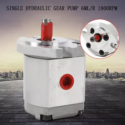 Mini Hydraulic Gear Pump High Pressure Gear Pump 21MPa 3200rpm Flat Key Shaft • $46.55