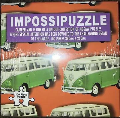 New & Sealed -impossipuzzle - Camper Vans  - 100 Pieces - Jigsaw Puzzle • £9