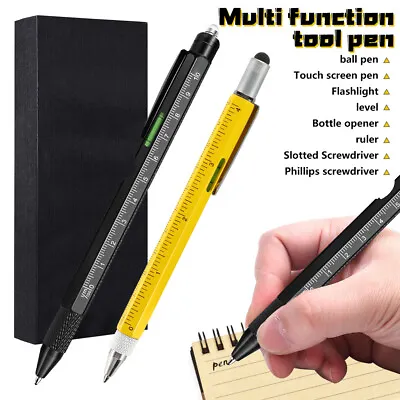 2pcs 9 In 1 Multitool Pen Set Cool Gadgets Multi-Tool Pen Gifts For Men Camping • $13.99