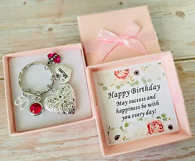 Birthday Gifts Heart Locket Keyring 13th 16th 18th 21st 30th 40th Gift For Her • £6.99