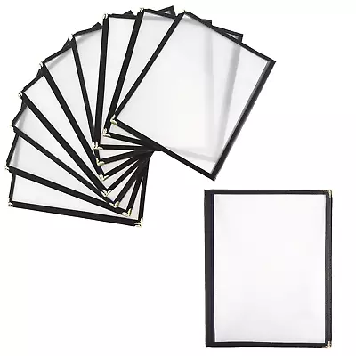 10 Pack Yaekoo Double Fold Menu Cover For 8.5 X 11 Inch 2 Page  Restaurant Menu • $27.87