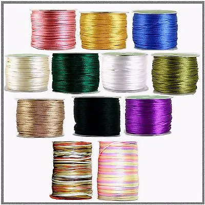 2.5mm May Arts Silky Cord~ratstail~rattail~macrame~braiding~knotting-gift Wrap • £1.49