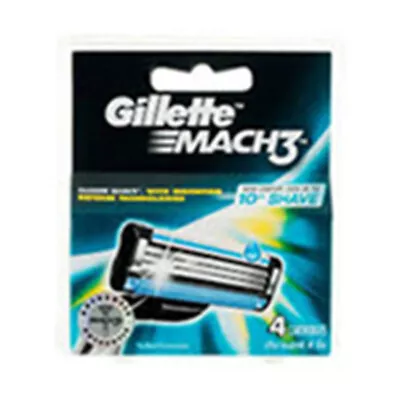 Gillette Mach3 Men's Razor Blade Refill Cartridges - Pack Of 4 GM4 • $10.95