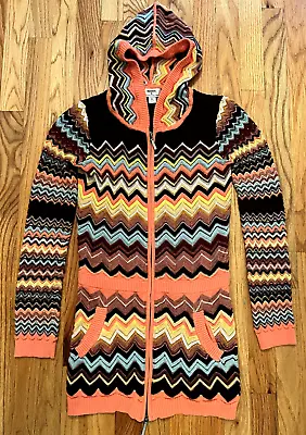Missoni X Target Girl's Zip Hooded Sweater Chevron Print Size XL 14 EUC • $15.99