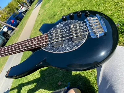 2005 Music Man Bongo 5 String 5HH Bass Guitar - Gloss Black  9.7 Lbs • $1795