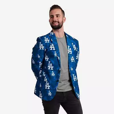 FOCO MLB Men's Los Angeles Dodgers 2019 Repeat Logo Camo Business Jacket • $49.95