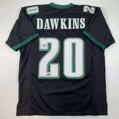 Facsimile Autographed Brian Dawkins Philadelphia Black Reprint Jersey Men's XL • $74.99