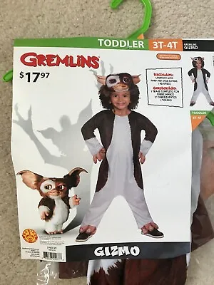 $17.98 • Buy Gremlins Gizmo Toddler 2 Pc Halloween Dress Up Cosplay Pretend Costume Sz 3T/4T