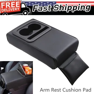 US 1PC Armrest Cushion Pad Center Console Box Heighten Elbow Bracket Storage Box • $38.49