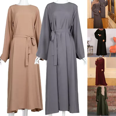 Women Turkey Muslim Fashion Hijab Dress Kaftan Islam Clothes African Dresses • £8.88