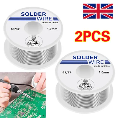 2PCS 63/37 Tin Solder Wire Aluminum Stainless Steel Soldering Wire Lead Free 1mm • £6.99
