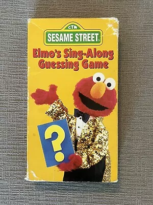 Sesame Street - Elmos Sing-Along Guessing Game (VHS 1996) • $6.99