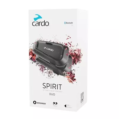 OEM Cardo Spirit Duo 2-Way Bluetooth Intercom - Motorcycle System - Pair • $194.99