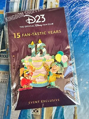 2024 D23 15th Anniversary DEC Disney Mad Hatter March Hare Alice Pin LE 300 • $49.95