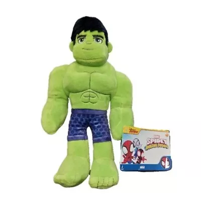 BNWT Disney Junior Marvel Hulk 8  Spidey And His Amazing Friends Plush Soft Toy • £6.45