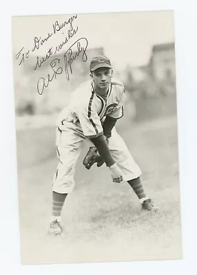 Autographed Rowe Postcard ( G. Burke Photo ) Of Cubs Al Epperly • $5