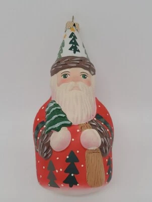 $38.91 • Buy Vaillancourt German Glass Ornament Starlight Santa 1998 VFA