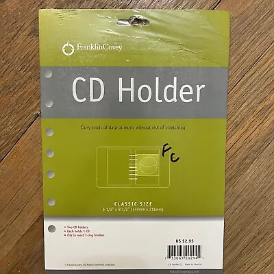 Franklin Covey CD Holder Classic Size 2 Pack NEW SEALED • $11.11