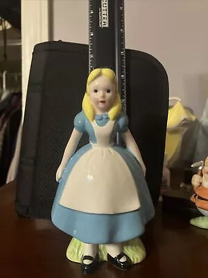 Vintage Walt Disney Productions Alice In Wonderland 6” Ceramic Figurine • $15
