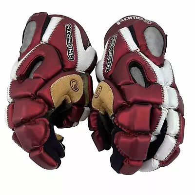 Maverik Rome Lacrosse Gloves Red / White Size 13 Large • $39.99